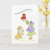 Beste Mama je Katze Geburtstagkarte Karte (Gelbe Blume)