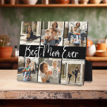 "Beste Mama je' Keepake 6 Foto Collage Plaque Fotoplatte<br><div class="desc">Lass einer Mutter,  dass sie die "Beste Mama je" mit diesem minimalen niedlichen Sake-Foto Collage Plakage Geschenk ist. Design bietet 6 Ihrer Lieblingsfotos,  die einfach per Telefon,  Laptop oder PC hochgeladen werden können. Macht einen wunderbaren sentimentalen Muttertag,  Geburtstag oder Weihnachtsgeschenk.</div>