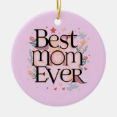 Beste Mama je Keramik Ornament (Vorne)