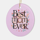 Beste Mama je Keramik Ornament (Links)