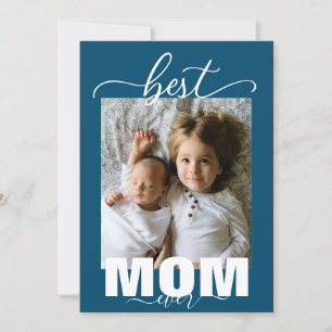 Beste MAMA je Kind Foto Muttertag Einladung