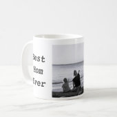 Beste Mama je kundenspezifisches Foto Kaffeepause  Kaffeetasse (Vorderseite Links)