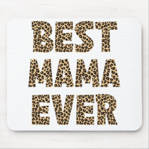 Beste Mama je Leopard Karierter Muttertag Mama Bir Mousepad
