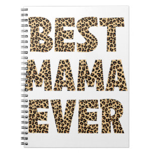 Beste Mama je Leopard Karierter Muttertag Mama Bir Notizblock