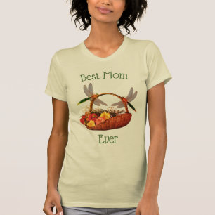 Beste Mama je Libelle Blume T-Shirt