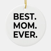 Beste Mama je, Liebe Mama, Muttertagsgeschenk Keramik Ornament (Vorne)