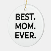 Beste Mama je, Liebe Mama, Muttertagsgeschenk Keramik Ornament (Links)