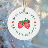 Beste Mama je Liebe Sie Berry Viel Weihnachten Keramik Ornament