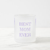 Beste Mama je | Lila und Lilac Weihnachtsgel Mattglastasse (Mittel)