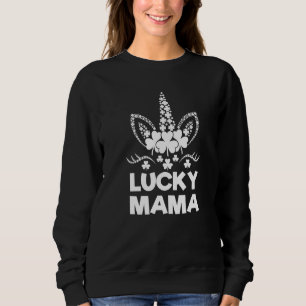 Beste Mama je Lucky Mama St Patrick S Day Unicorn Sweatshirt