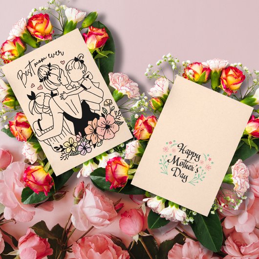 Beste Mama je Mama, benutzerdefinierte Kinder/Blum