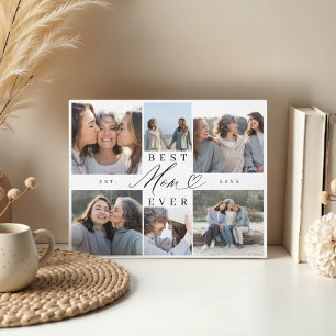 Beste Mama je Mama Drehbuch Herzklopfen FotoCollag Fotoplatte