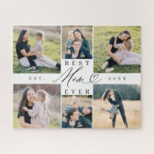 Beste Mama je Mama Drehbuch Herzklopfen FotoCollag Puzzle (Horizontal)