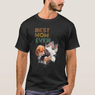 Beste Mama je Mama Hund Süße Tier Muttertag Gi T-Shirt