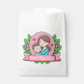 Beste Mama je, Mama und Kind, maßgeschneidert Geschenktütchen (Vorderseite)