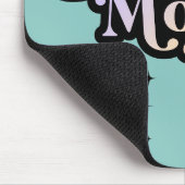 Beste Mama je Mami Kids Name Retro Rosa Mousepad (Ecke)