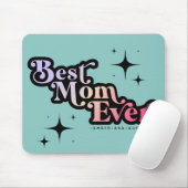 Beste Mama je Mami Kids Name Retro Rosa Mousepad (Mit Mouse)