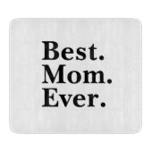 Beste Mama je Minimale Typografie Schneidebrett (Vorderseite)
