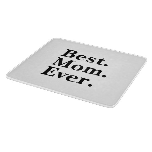 Beste Mama je Minimale Typografie Schneidebrett (Ecke)