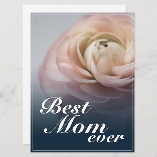 Beste Mama je mit Big Rose (Vorne/Hinten)