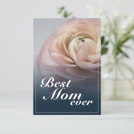 Beste Mama je mit Big Rose (Stehend Vorderseite)