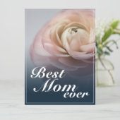 Beste Mama je mit Big Rose (Stehend Vorderseite)