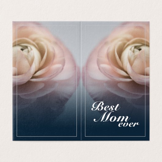 Beste Mama je mit Big Rose (Außenseite Aufgefaltet)