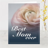 Beste Mama je mit Big Rose Karte (Gelbe Blume)