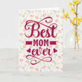Beste Mama je mit Blume Karte (Gelbe Blume)