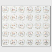 Beste Mama je mit Blumenrahmen - Mama Geschenk - Geschenkpapier (Flach)