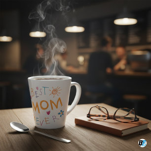"Beste Mama je" mit Mama Foto, Muttertagsgeschenk Milchtasse