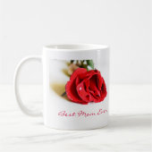 Beste Mama je mit Single Rote Rose Kaffeetasse (Links)