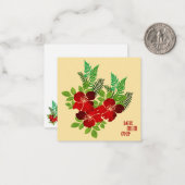 Beste Mama je Mitteilungskarte (Vorderseite/Rückseite Beispiel)