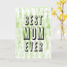Beste Mama je moderne Grüne Blockbriefe