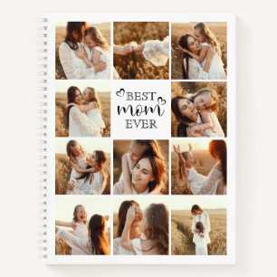 Beste Mama je Moderne Typografie Foto Collage Gesc Notizblock