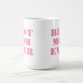 Beste Mama je Moderne Typografie Muttertagsgeschen Kaffeetasse (Mittel)