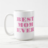 Beste Mama je Moderne Typografie Muttertagsgeschen Kaffeetasse (Links)