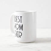 Beste Mama je Moderne Typografie Muttertagsgeschen Kaffeetasse (Vorderseite Links)