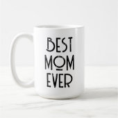 Beste Mama je Moderne Typografie Muttertagsgeschen Kaffeetasse (Links)