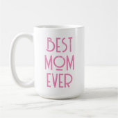 Beste Mama je Moderne Typografie Muttertagsgeschen Kaffeetasse (Links)