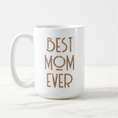 Beste Mama je Moderne Typografie Muttertagsgeschen Kaffeetasse (Links)