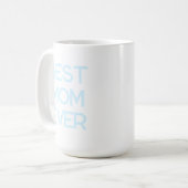 Beste Mama je Moderne Typografie Muttertagsgeschen Kaffeetasse (Vorderseite Links)