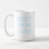 Beste Mama je Moderne Typografie Muttertagsgeschen Kaffeetasse (Links)