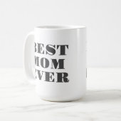 Beste Mama je Moderne Typografie Muttertagsgeschen Kaffeetasse (Vorderseite Links)