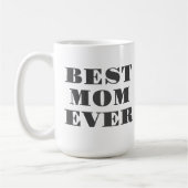 Beste Mama je Moderne Typografie Muttertagsgeschen Kaffeetasse (Links)