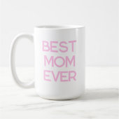 Beste Mama je Moderne Typografie Muttertagsgeschen Kaffeetasse (Links)