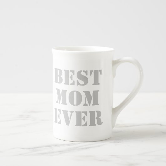 Beste Mama je Moderne Typografie Muttertagsgeschen Porzellantasse (Rechts)