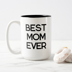 Beste Mama je Moderne Typografie Muttertagsgeschen Zweifarbige Tasse