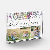 Beste Mama je Modernes Drei-Foto-Block Fotoblock (Links)