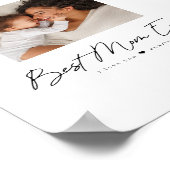 Beste Mama je | Modernes Foto Custom Poster (Ecke)